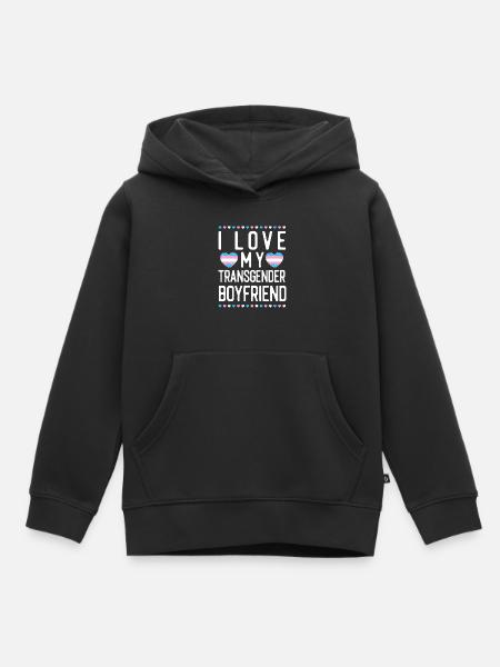 Transgender Trans LGBT Pride - Kinder Premium Organic Hoodie - Schwarz