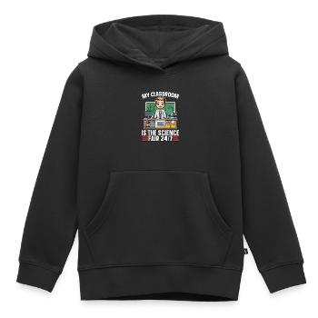 STEM Teacher My Classroom Is The Science Educator - Kids Premium Organic Hoodie - black - Front - AI Model Kid Male (0cm)