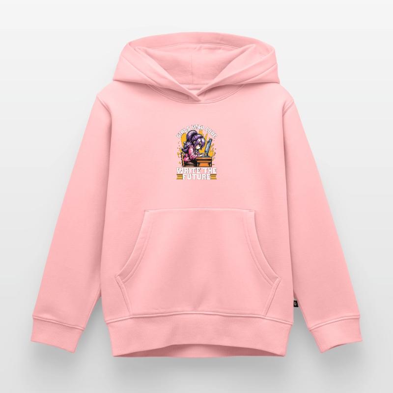 Coder Girls Who Code Write The Future Developer Kinder Premium Organic Hoodie