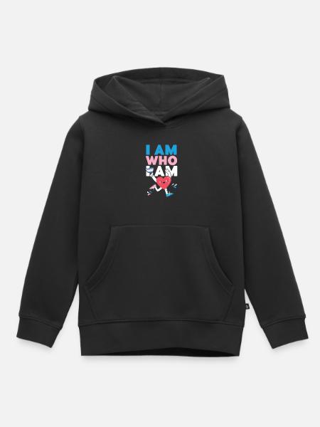 Transgender Trans LGBT Pride - Kinder Premium Organic Hoodie - Schwarz