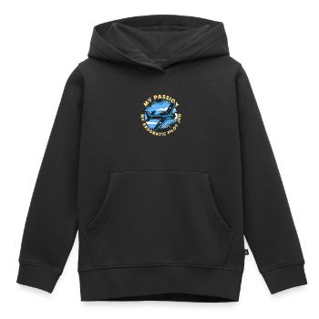 Aerobatic Pilot My Passion My Aerobatic Maneuvers - Kids Premium Organic Hoodie - black - Front - AI Model Kid Male (0cm)