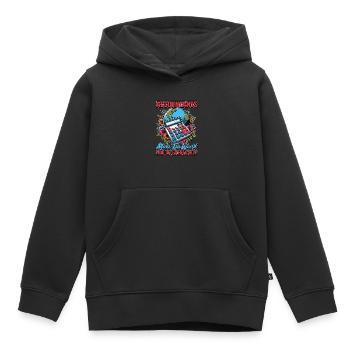 Les comptables comptables font la feuille de calcul du monde - Sweat Premium à capuche enfant bio - noir - Devant - AI Model Kid Male (0cm)