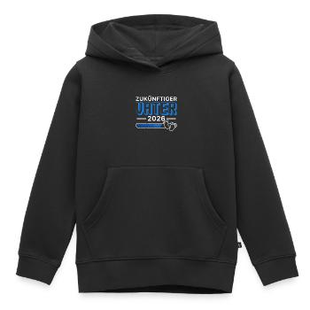 ZUKÜNFTIGER VATER 2026 Vaterschaft Lustiges - Kinder Premium Organic Hoodie - Schwarz - Vorne - AI Model Kid Male (0cm)