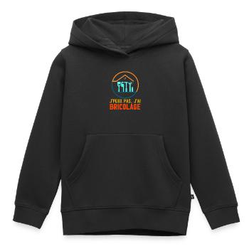 Ich kann kein DIY-T-Shirt - Kinder Premium Organic Hoodie - Schwarz - Vorne - AI Model Kid Male (0cm)