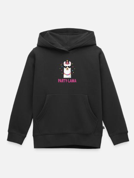 Lama Kostüm Fasching Karneval Gruppe Damen Herren - Kinder Premium Organic Hoodie - Schwarz