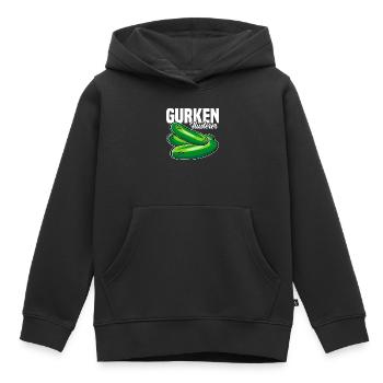 Gurken Flüsterer - Kinder Premium Organic Hoodie - Schwarz - Vorne - AI Model Kid Male (0cm)