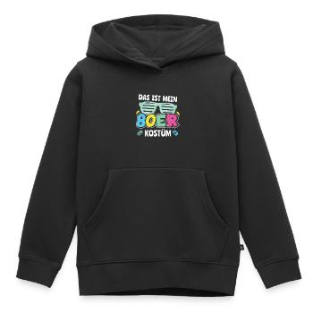 Das ist mein 80er Kostüm 80er Jahre Party Spruch - Kinder Premium Organic Hoodie - Schwarz - Vorne - AI Model Kid Male (0cm)