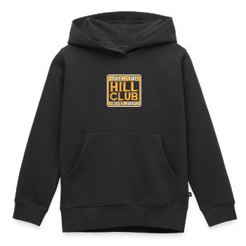 Over The Hill Club Official Member 7 - Kids Premium Organic Hoodie - black - Front - AI Model Kid Male (0cm)