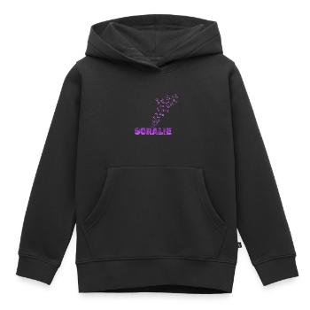 Lustig Soralie - Kinder Premium Organic Hoodie - Schwarz - Vorne - AI Model Kid Male (0cm)