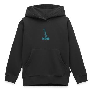 Fanfare Diego - Sweat Premium à capuche enfant bio - noir - Devant - AI Model Kid Male (0cm)