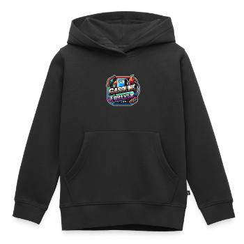 Essence Forever 17 - Sweat Premium à capuche enfant bio - noir - Devant - AI Model Kid Male (0cm)
