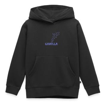 Segeln Camilla - Kinder Premium Organic Hoodie - Schwarz - Vorne - AI Model Kid Male (0cm)