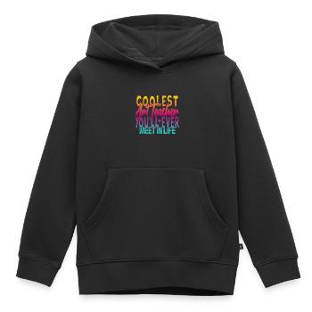 Le professeur d’art le plus cool - Sweat Premium à capuche enfant bio - noir - Devant - AI Model Kid Male (0cm)