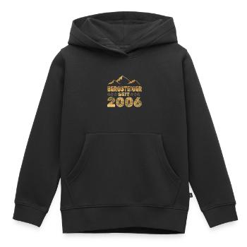 geboren 2006 - Kinder Premium Organic Hoodie - Schwarz - Vorne - AI Model Kid Male (0cm)