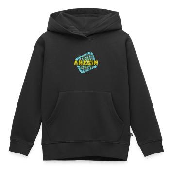 Warp Enterprise Stardust Anakin - Sweat Premium à capuche enfant bio - noir - Devant - AI Model Kid Male (0cm)
