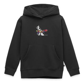 German Shepherd German Shepherd Mama - Kids Premium Organic Hoodie - black - Front - AI Model Kid Male (0cm)