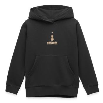 Alto Andon - Sweat Premium à capuche enfant bio - noir - Devant - AI Model Kid Male (0cm)