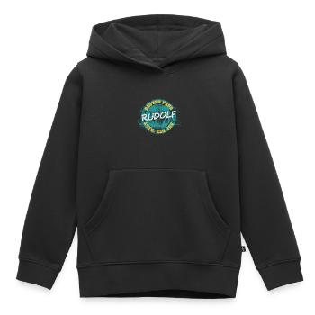 Vatertag Rudolf - Kinder Premium Organic Hoodie - Schwarz - Vorne - AI Model Kid Male (0cm)