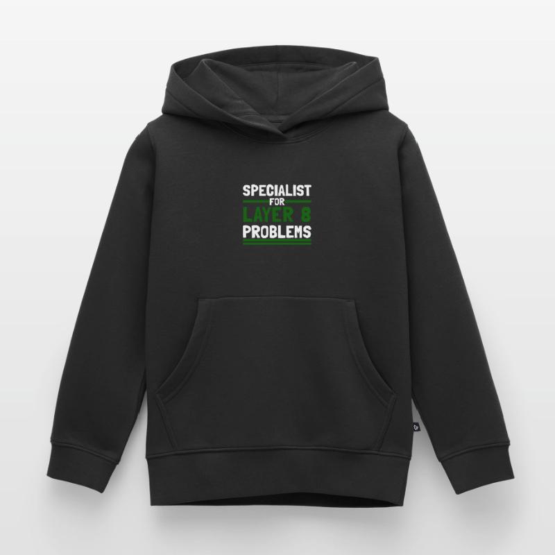 Computer Computerarbeit witzige Sprüche Layer 8 Kinder Premium Organic Hoodie