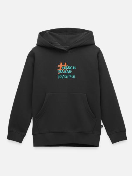 Geschenk für Beautiful - Kinder Premium Organic Hoodie - Schwarz