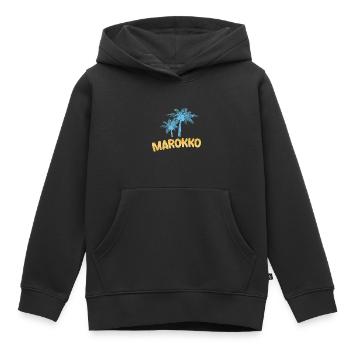 Maroc comme Maroc - Sweat Premium à capuche enfant bio - noir - Devant - AI Model Kid Male (0cm)