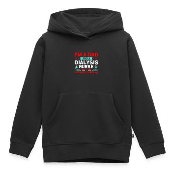 Dialysis Nursing Dialysis Treatment Gift - Kids Premium Organic Hoodie - black - Front - AI Model Kid Male (0cm)