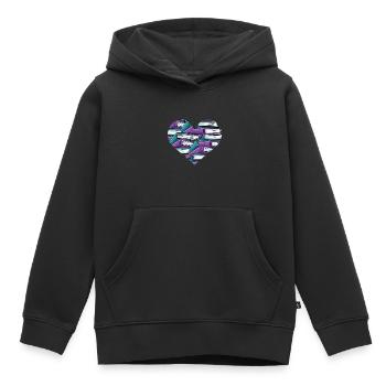 Lesen - Kinder Premium Organic Hoodie - Schwarz - Vorne - AI Model Kid Male (0cm)