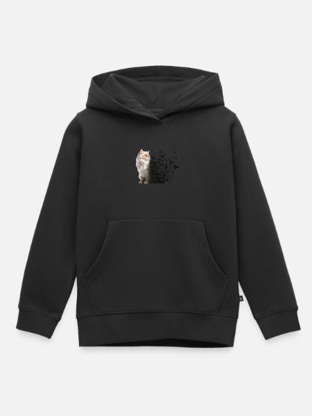 Persische Katze - Kinder Premium Organic Hoodie - Schwarz