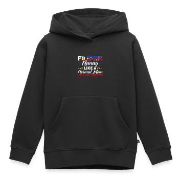 Philippines Drapeau philippin - Sweat Premium à capuche enfant bio - noir - Devant - AI Model Kid Male (0cm)