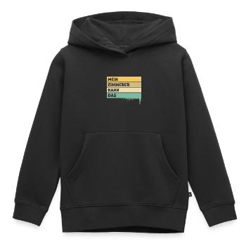 Zimmerer - Kinder Premium Organic Hoodie - Schwarz - Vorne - AI Model Kid Male (0cm)