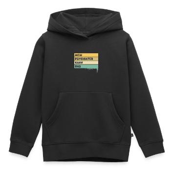 Profession Psychiatrist - Kids Premium Organic Hoodie - black - Front - AI Model Kid Male (0cm)