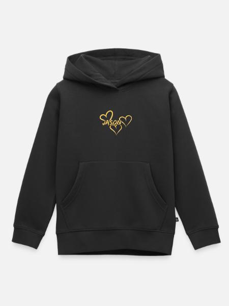 Jason Jason - Kinder Premium Organic Hoodie - Schwarz