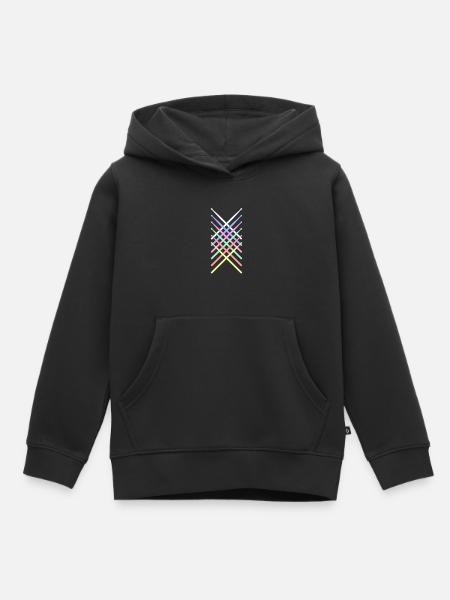 Pauke Schlagzeug Retro - Kinder Premium Organic Hoodie - Schwarz