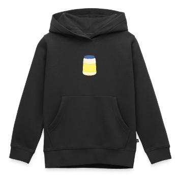 Mayonnaise - Sweat Premium à capuche enfant bio - noir - Devant - AI Model Kid Male (0cm)