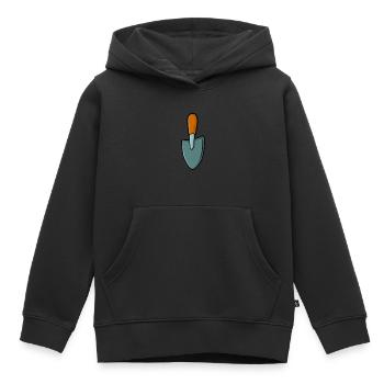 Jardin jardin - Sweat Premium à capuche enfant bio - noir - Devant - AI Model Kid Male (0cm)