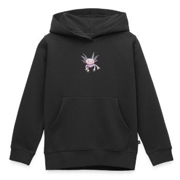 Axolotl Pet Lovers Gift - Kids Premium Organic Hoodie - black - Front - AI Model Kid Male (0cm)