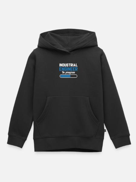 Industrial Engineer In Progress - Kinder Premium Organic Hoodie - Schwarz