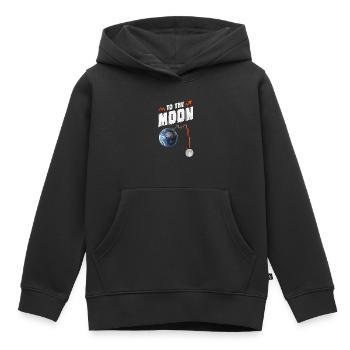 Zum Mond, Crypto Crash, Aktienmarkt-Händler - Kinder Premium Organic Hoodie - Schwarz - Vorne - AI Model Kid Male (0cm)