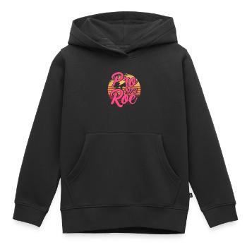 Égalité des sexes Égalité des sexes - Sweat Premium à capuche enfant bio - noir - Devant - AI Model Kid Male (0cm)