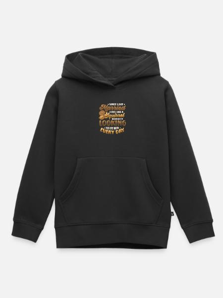 Armer Ehemann - Kinder Premium Organic Hoodie - Schwarz