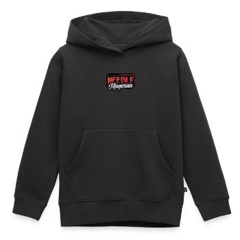Magicien de l’aiguille, acupuncteur - Sweat Premium à capuche enfant bio - noir - Devant - AI Model Kid Male (0cm)