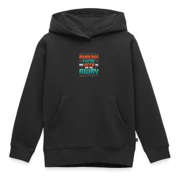 Dividende, Jeden Tag Halten Sie Den Tagesjob Weg - Kinder Premium Organic Hoodie - Schwarz - Vorne - AI Model Kid Male (0cm)