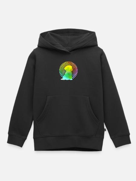 Havaneser Retro - Kinder Premium Organic Hoodie - Schwarz