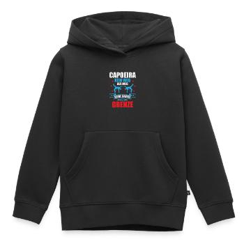 Capoeira: Keine Grenzen und Wege - Kinder Premium Organic Hoodie - Schwarz - Vorne - AI Model Kid Male (0cm)
