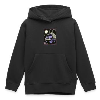 Super Cooler Müllwagen Container Truck - Kinder Premium Organic Hoodie - Schwarz - Vorne - AI Model Kid Male (0cm)