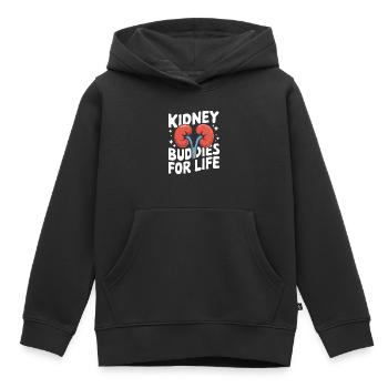 Kidney Donor Kidney Organ Donor - Kids Premium Organic Hoodie - black - Front - AI Model Kid Male (0cm)