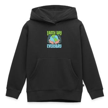 Tag der Erde jeden Tag - Kinder Premium Organic Hoodie - Schwarz - Vorne - AI Model Kid Male (0cm)