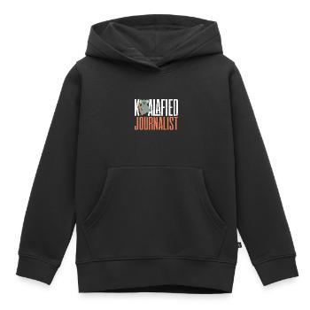 Journalist Journalism Koalafied Journalist - Kinder Premium Organic Hoodie - Schwarz - Vorne - AI Model Kid Male (0cm)