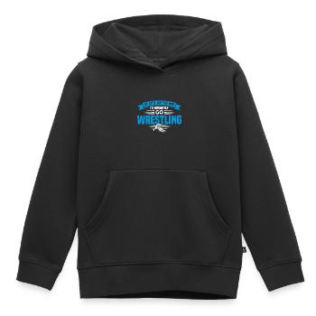 Wrestling Trainer Wrestling Wrestling Gift - Kids Premium Organic Hoodie - black - Front - AI Model Kid Male (0cm)