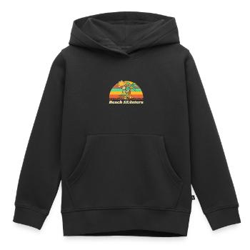 Beach SEAsters Ocean Sister Beach Lover - Sweat Premium à capuche enfant bio - noir - Devant - AI Model Kid Male (0cm)